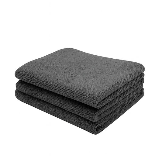 Microfiber Cloth - 3 pcs - 40x40 cms - 350 GSM Grey