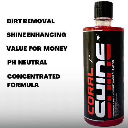 Car Shampoo 500ml With 350gsm Microfiber Cloth 40x40cms